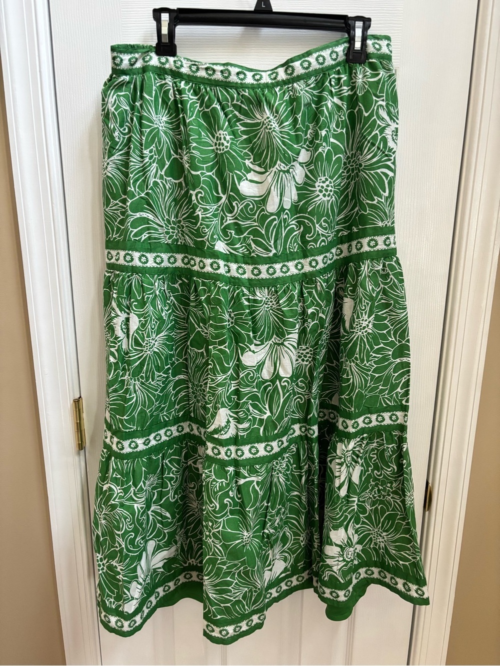 Japna Green & White Floral Two-Piece Tank/Skirt Set, Size XL, NWT - Picture 2 of 6